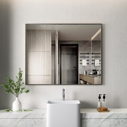 ErgaMirrorBlackFrame100x80cm 1