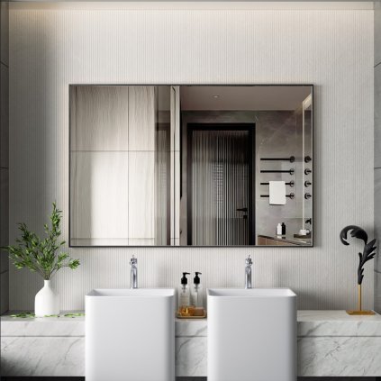 ErgaMirrorBlackFrame120x80cm 1