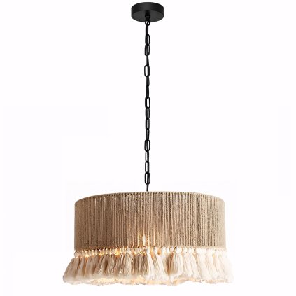 Toolight, stropné svietidlo 40cm, 1xE27, APP1735-1CP, čierna-hnedá, OSW-05121