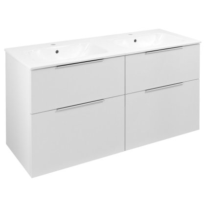 Sapho, CIRASA umývadlová skrinka 118,4x64x46cm, biela lesk, CR121-3030-21