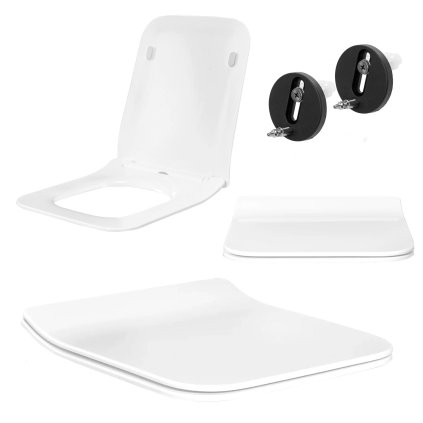 Rea MARTIN/RAUL, WC sedadlo, duroplast, biela lesklá, REA-C6520