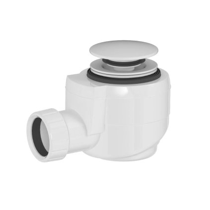 Polysan, Vaňová výpusť DN40, click-clack, biela matná, 71714W