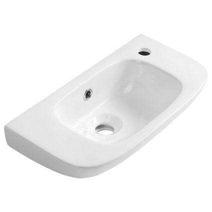 Aqualine, KIA keramické umývadlo 49x25cm, biela, NP405