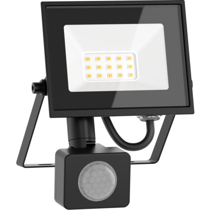 Mexen Luxpro LED reflektor s pohybovým senzorom, 10W, studená - 6500K, 900 lm, čierna - L235-010-65-70