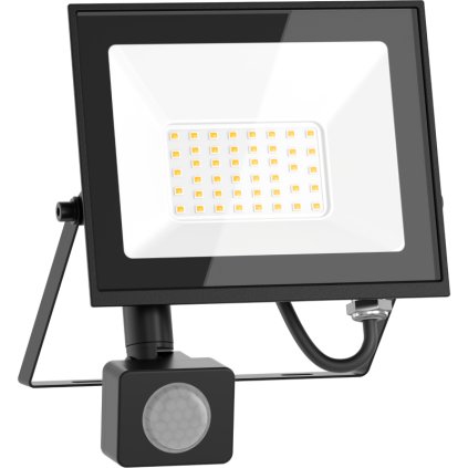 Mexen Luxpro LED reflektor s pohybovým senzorom, 30W, studená - 6500K, 2700 lm, čierna - L235-030-65-70