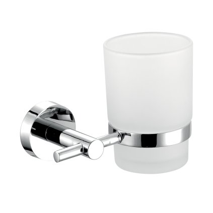 Novaservis - Držiak zubných kefiek a pasty sklo Mephisto chróm, 6806,0