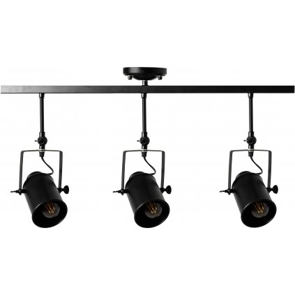 Toolight - Reflektorová lampa 3 x E27 APP487-3C, čierna, OSW-00653