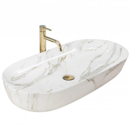 Rea Cleo umývadlo, 81 x 41 cm, imitácia kameňa Aiax, REA-U8404