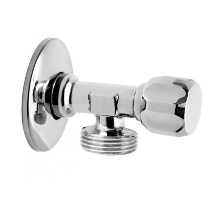 Novaservis, Rohový ventil s krytkou a kovovou pákou 1/2"x3/4", CF3002/20