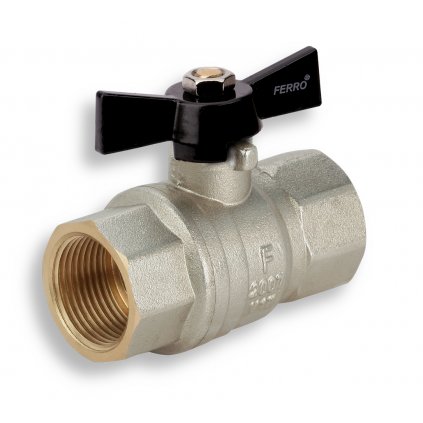 Novaservis, Luxusní kulový plnoprůtočný kohout - motýlek MM 1/2", LU115/15