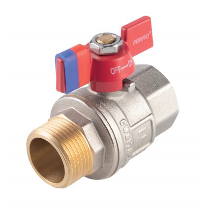 Novaservis, Kulový plnoprůtočný kohout, motýlek ŠM 1/2", KFPM11