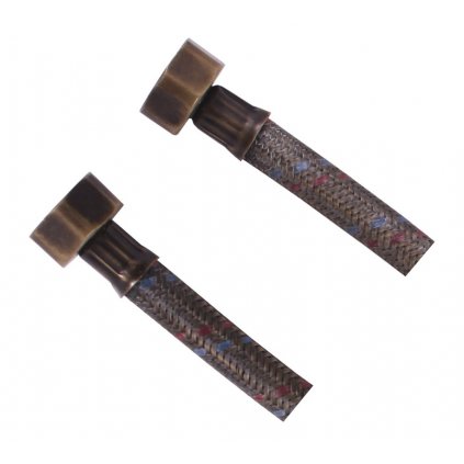 Sapho, Flexibilná nerezová hadica FxF 1/2'x1/2', 40cm, bronz, 33413