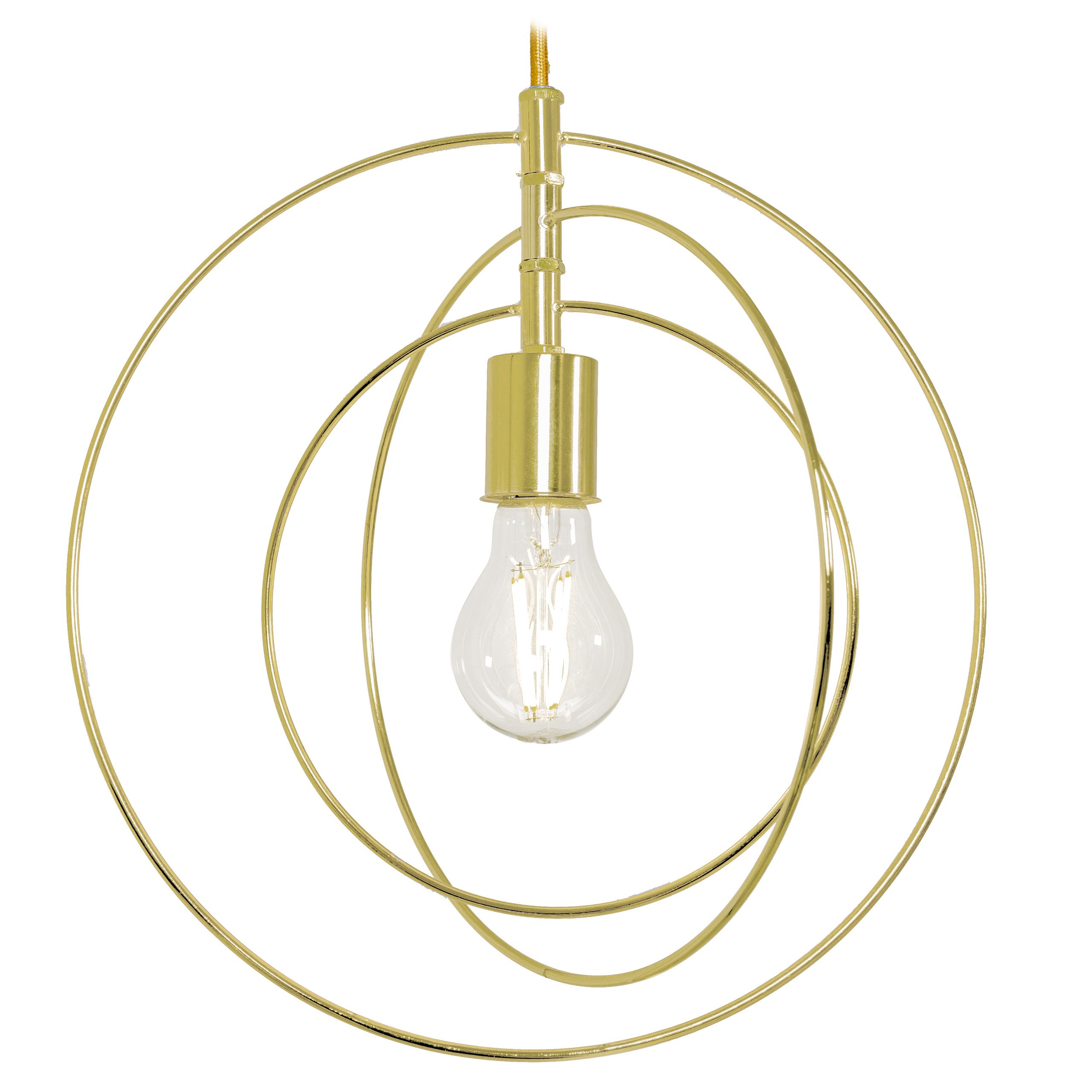 Toolight - závesná lampa E27 APP286-1CP, zlatá, OSW-08404