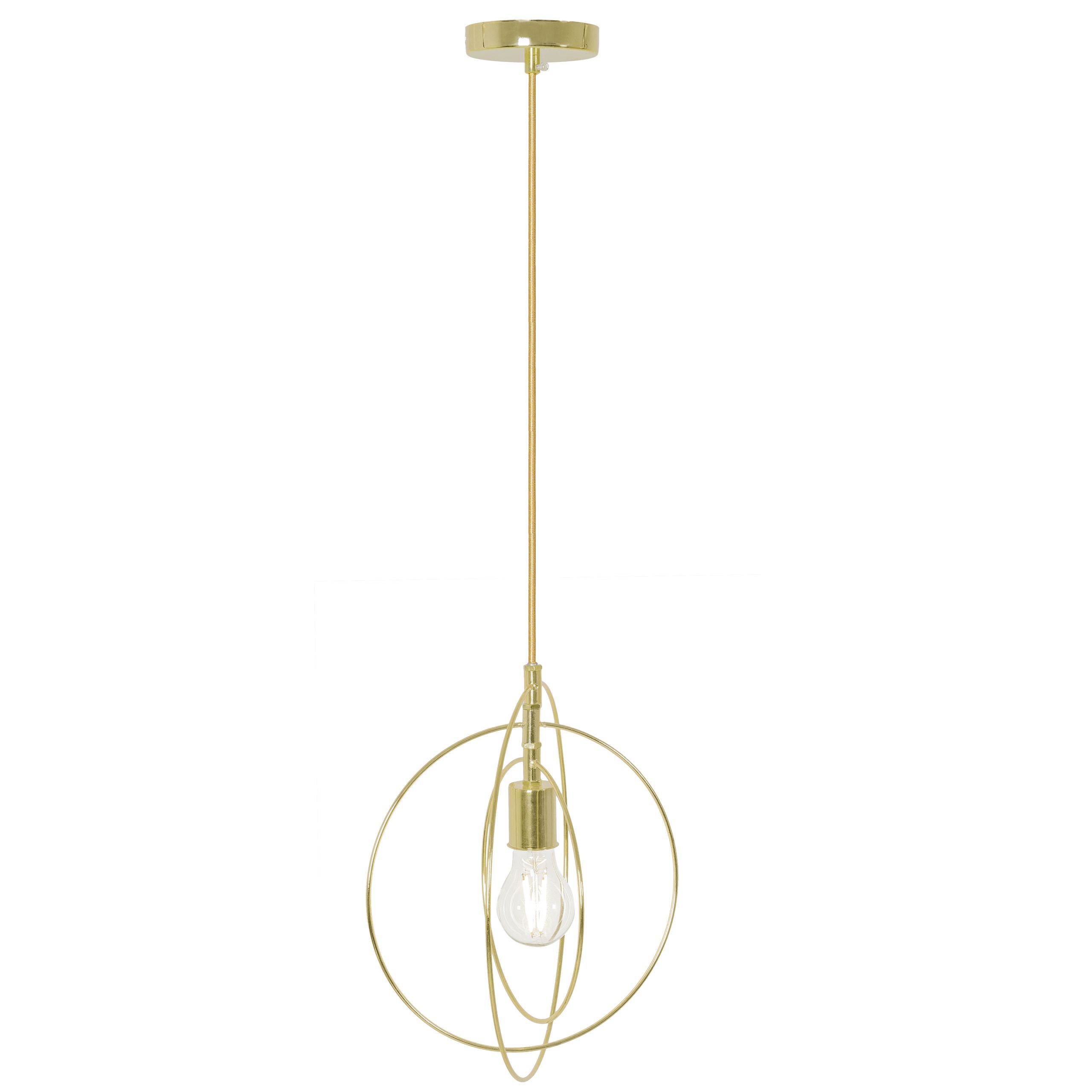 Toolight - závesná lampa E27 APP286-1CP, zlatá, OSW-08404