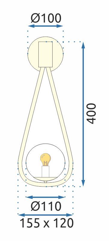 Toolight - sklenená nástenná lampa G9 APP603-1W, zlatá, OSW-08996