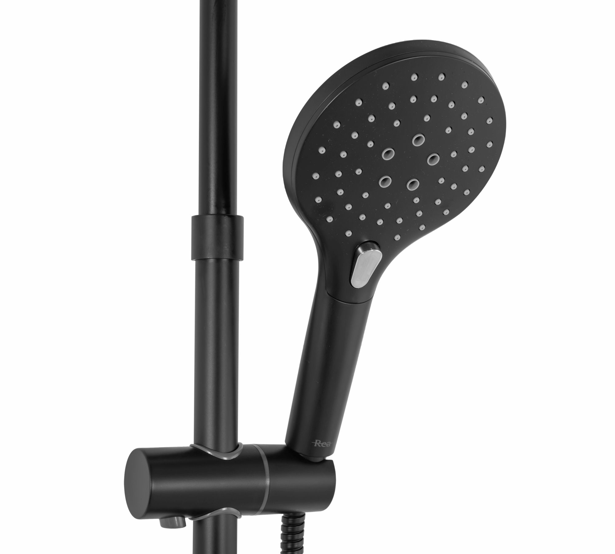 REA - Santos sprchový set s batériou 150mm,  čierna, REA-P8803