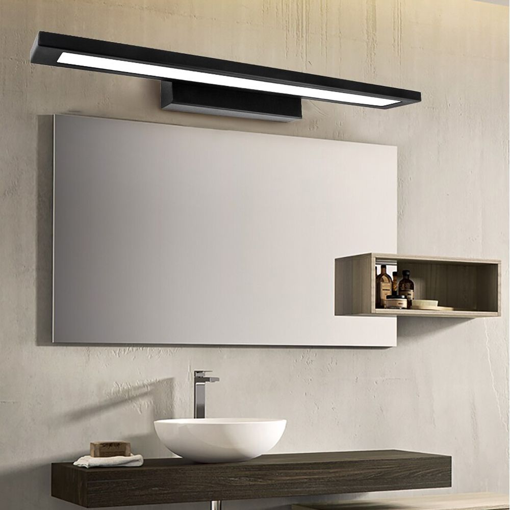 Toolight, LED nástenná lampa nad zrkadlo 40cm 7W, 560lm, APP839-1W, čierna, OSW-06664