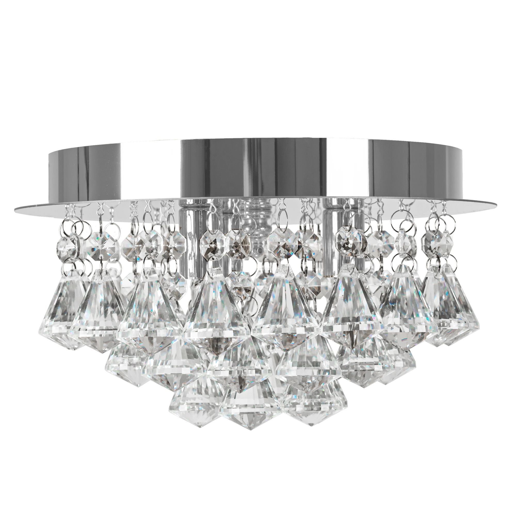 Toolight - Krištáľové závesné svietidlo G9 3x40W APP1039-C, chrómová, OSW-06822
