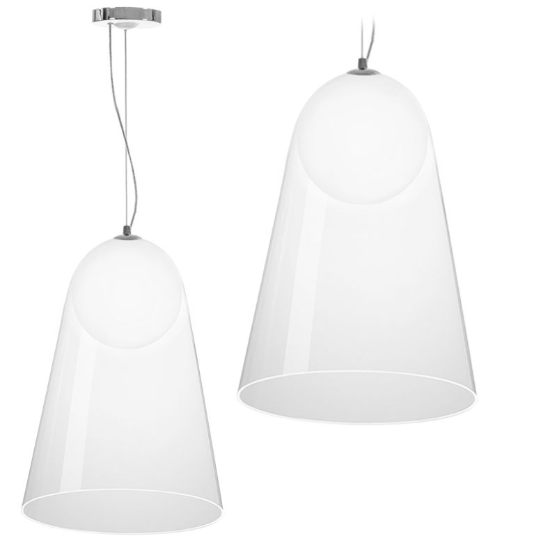 Toolight - závesná sklenená lampa G9 25W APP1029-1CP, strieborná, OSW-09485