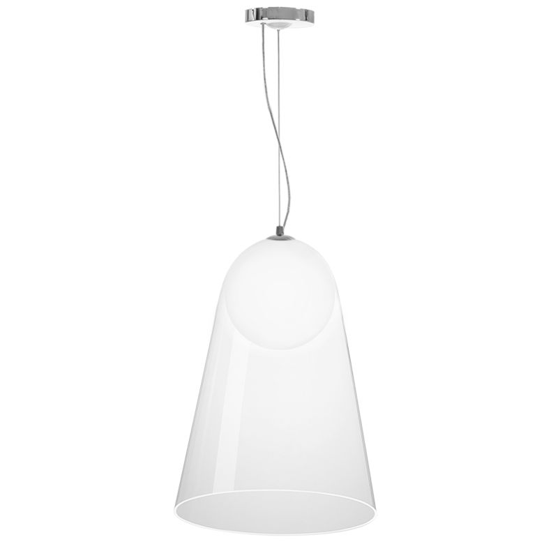 Toolight - závesná sklenená lampa G9 25W APP1029-1CP, strieborná, OSW-09485
