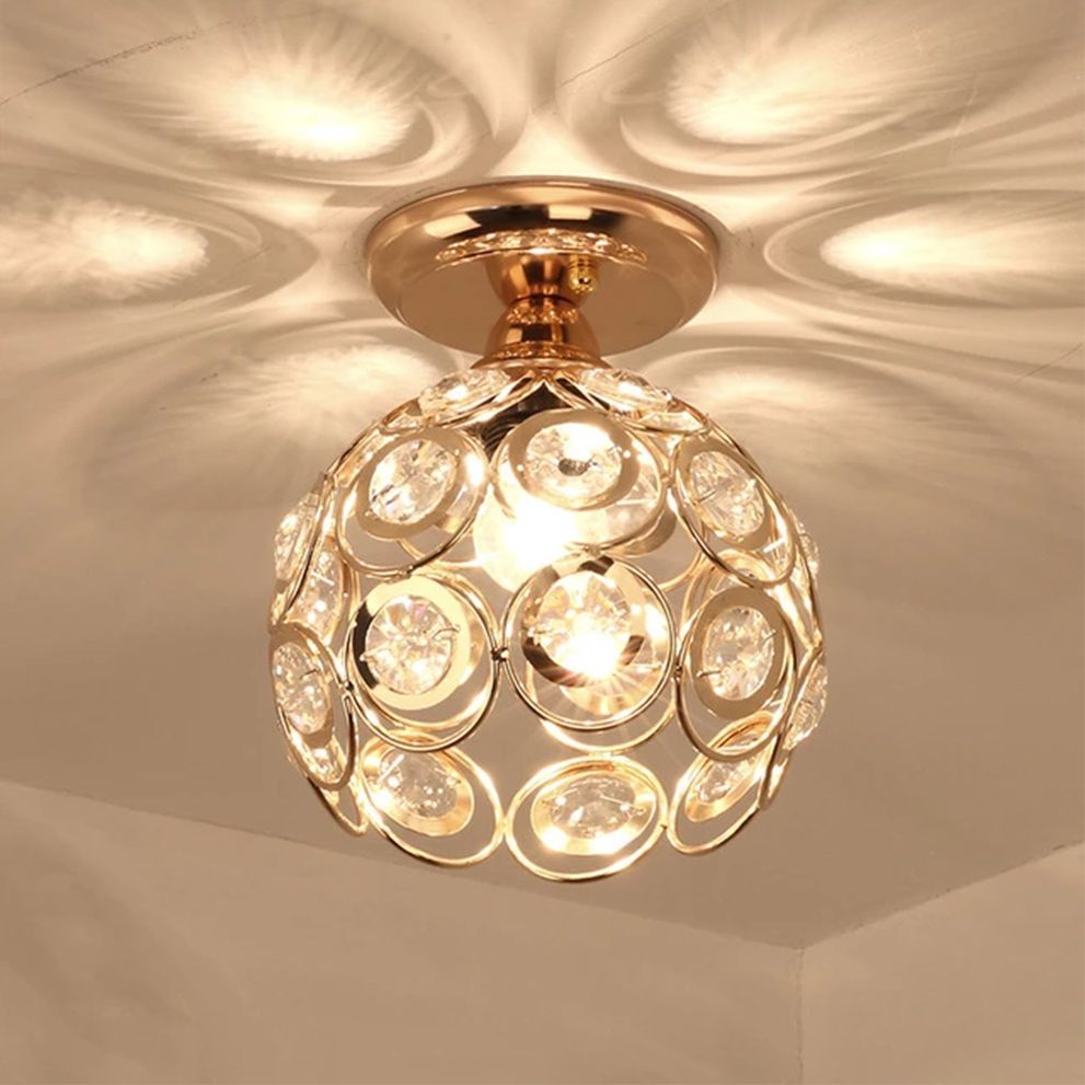 Toolight - Stropná lampa E27 60W APP205-1C, zlatá, OSW-00401