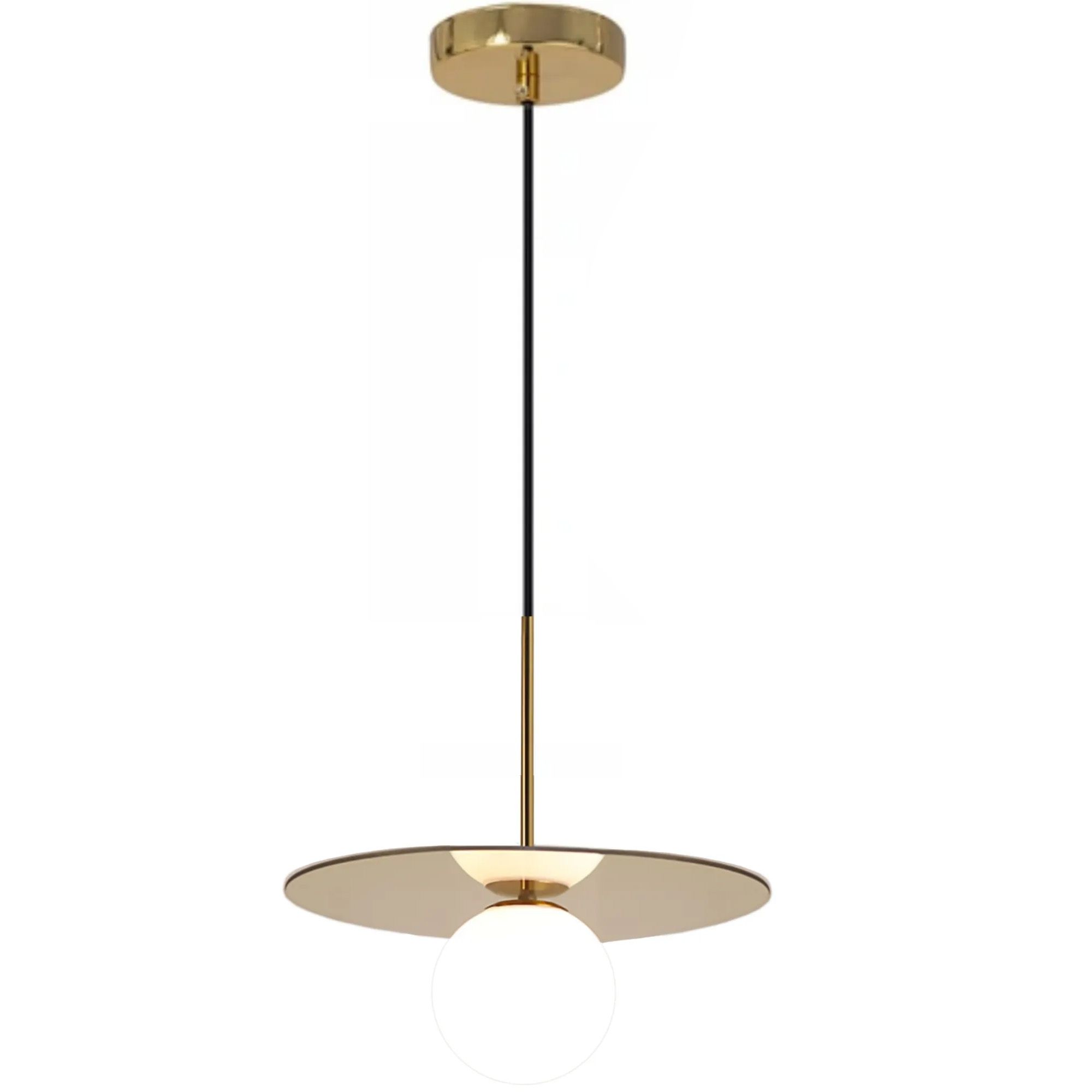 Toolight - Stropné svietidlo Glamour G9 60W APP939-1CP, zlatá-biela, OSW-09659
