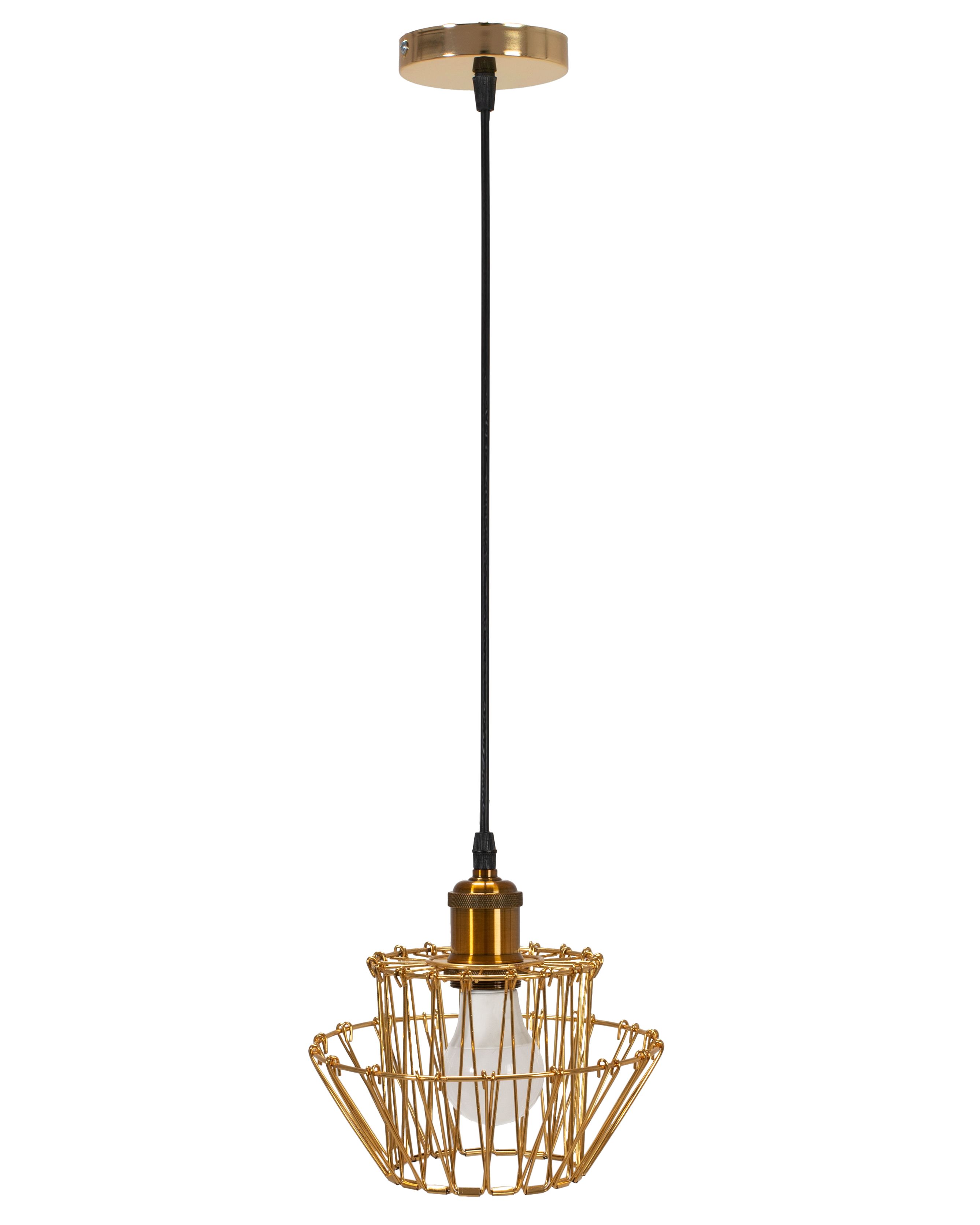 Toolight - Závesné svietidlo E27 60W APP942-1CP Set 36cm, retro zlatá, OSW-07005