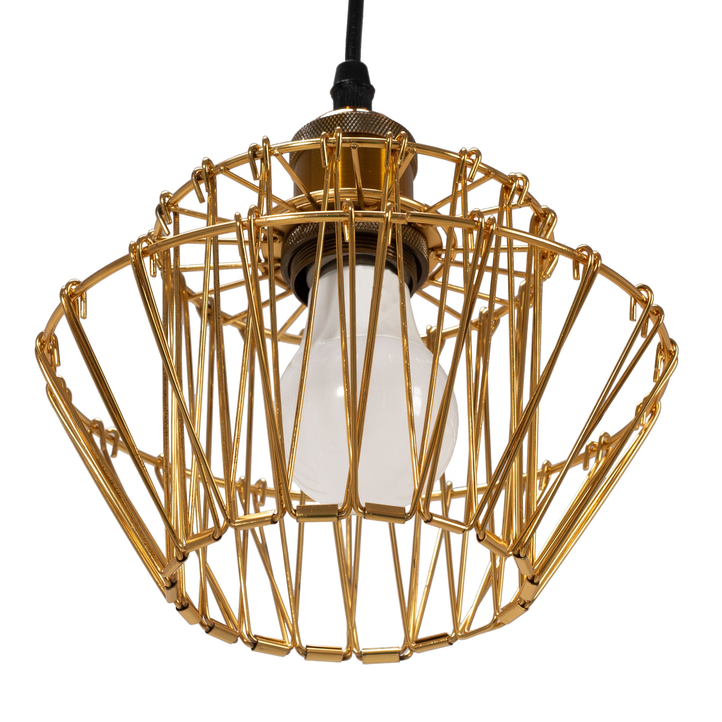Toolight - Závesné svietidlo E27 60W APP942-1CP Set 36cm, retro zlatá, OSW-07005