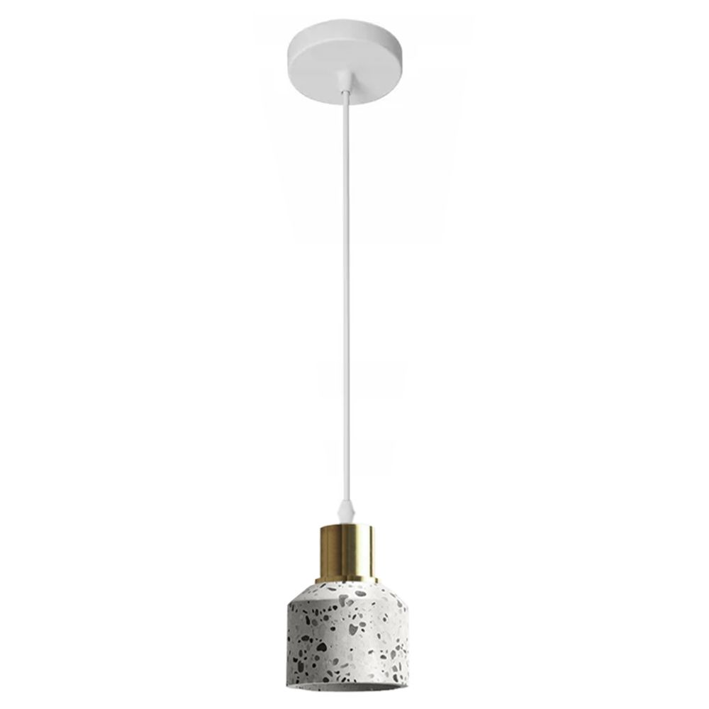 Toolight - Stropná lampa E27 60W APP931-1CP, biela-zlatá-terrazzo, OSW-07006