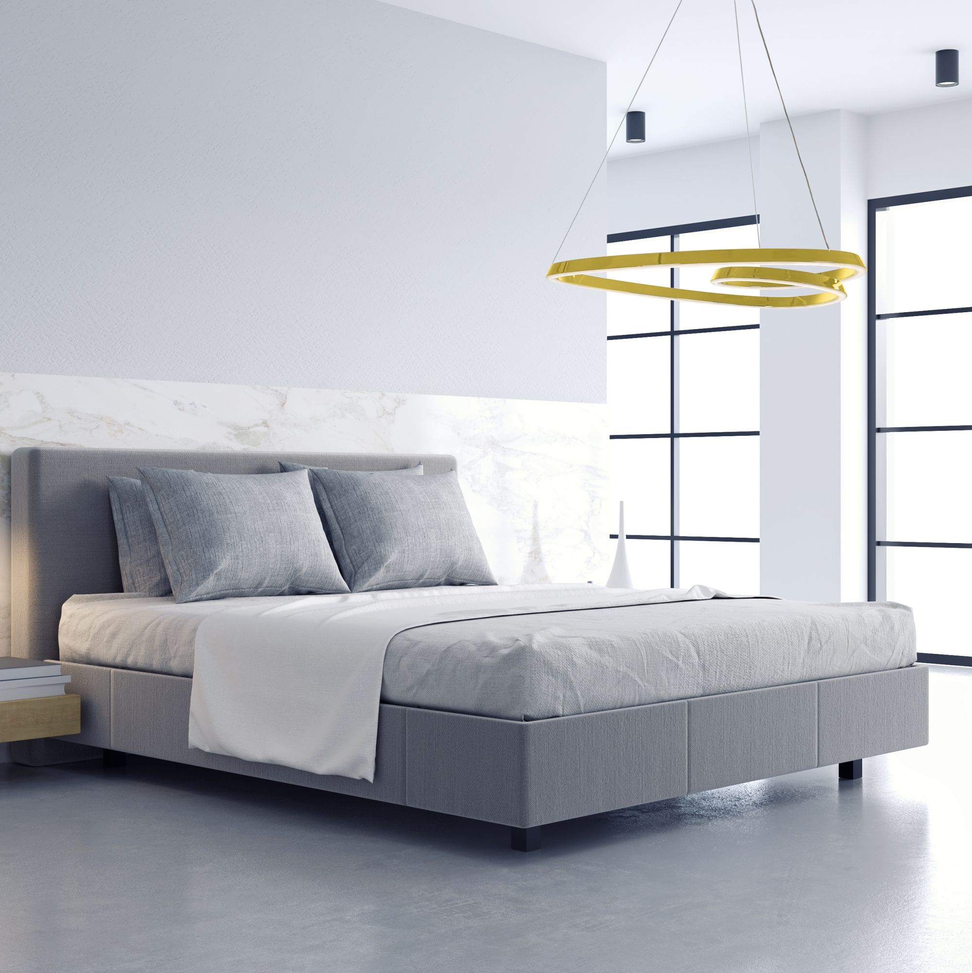 Toolight - LED stropné svietidlo APP7797-cp + diaľkové ovládanie, zlatá, OSW-09881