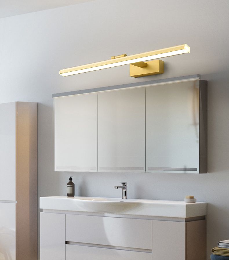 Toolight - LED nástenné svietidlo nad zrkadlo 60cm APP834-1W, zlatá, OSW-07012