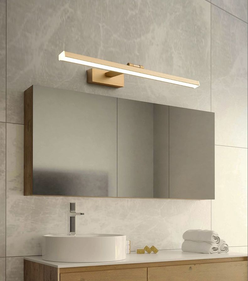 Toolight - LED nástenné svietidlo nad zrkadlo 60cm APP834-1W, zlatá, OSW-07012