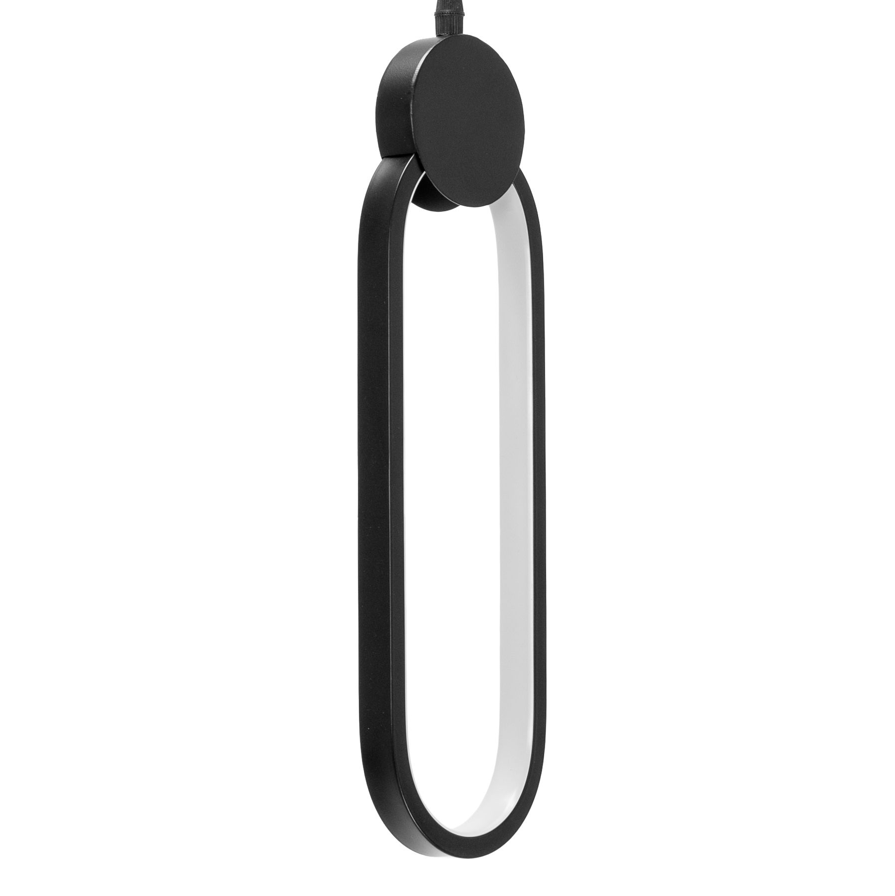 Toolight - LED závesné stropné kruhové svietidlo APP851-CP, čierna, OSW-07020