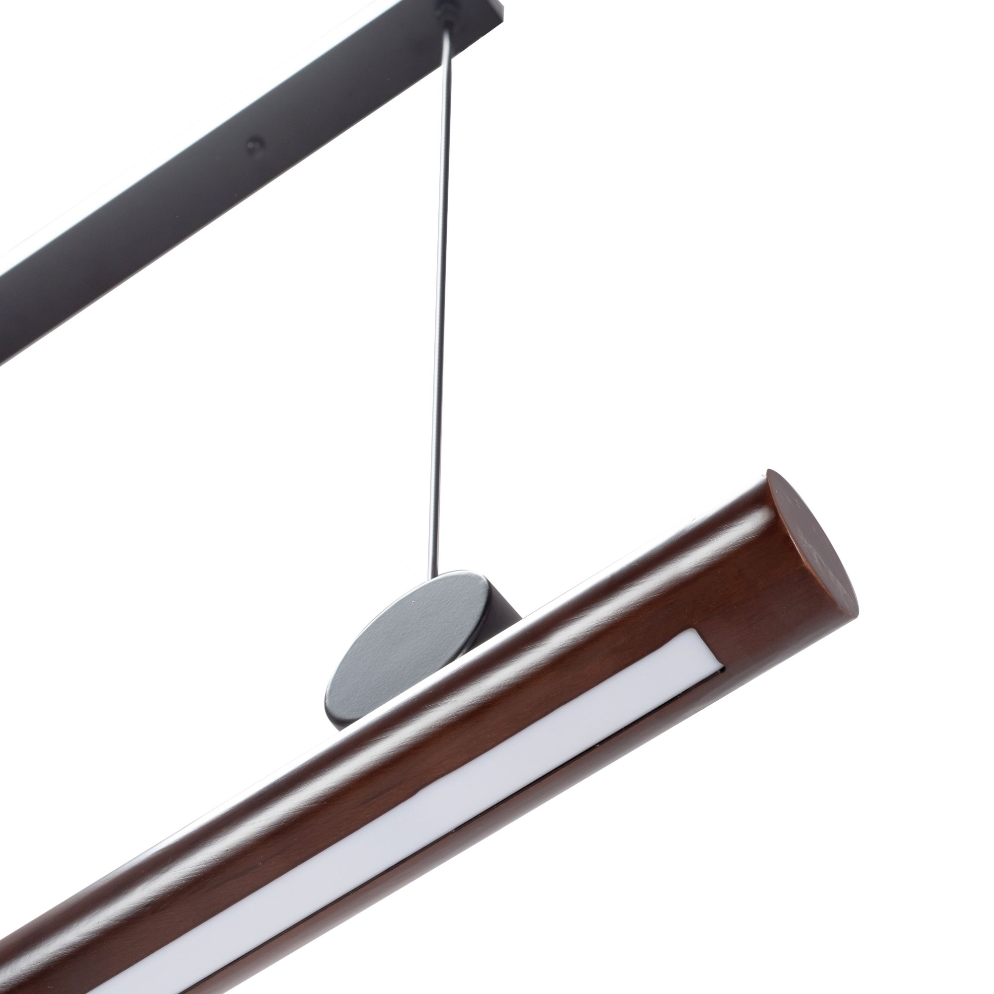 Toolight - LED stropná lampa APP969-1CP, hnedá-čierna mriežka, OSW-07002