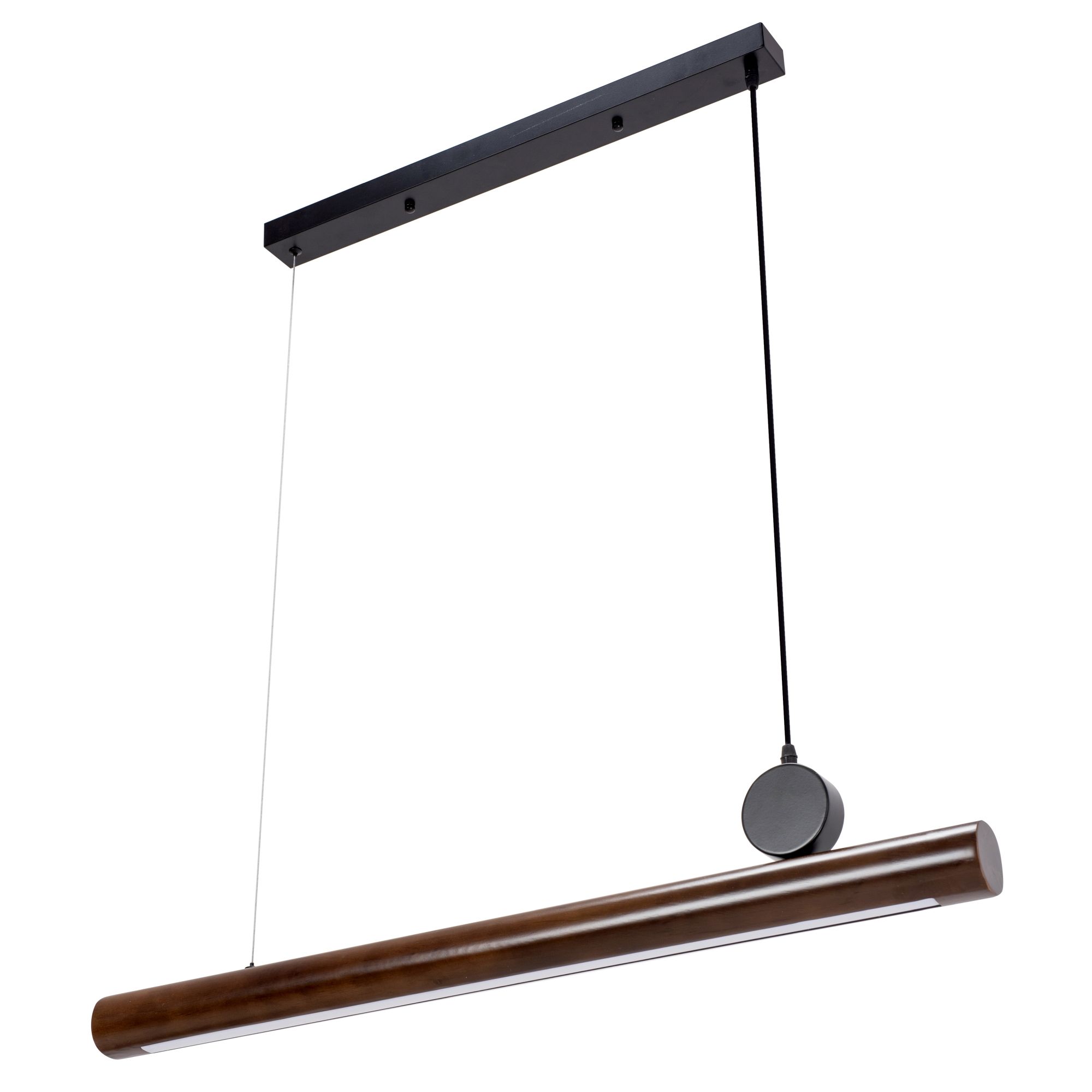 Toolight - LED stropná lampa APP969-1CP, hnedá-čierna mriežka, OSW-07002