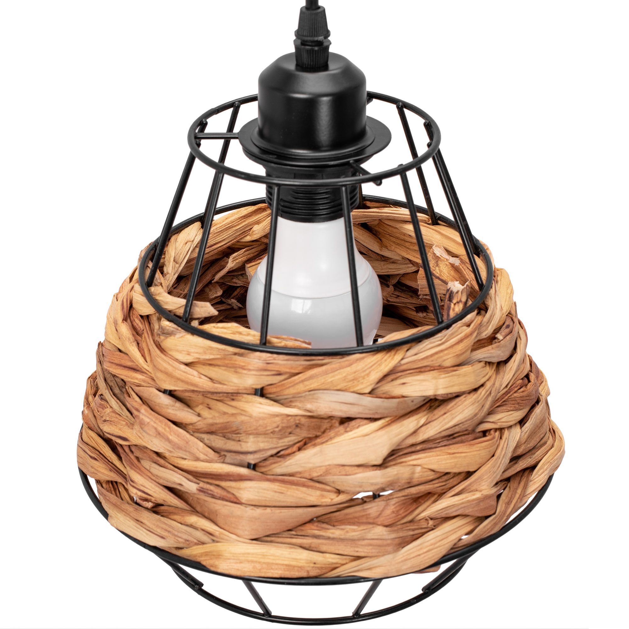 Toolight - Stropné svietidlo E27 60W APP989-1CP, hnedá-čierna, OSW-01047