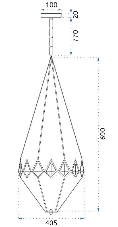 Toolight - Krištáľová závesná lampa 3xE14 40W APP210-3CPR, strieborná, OSW-07500