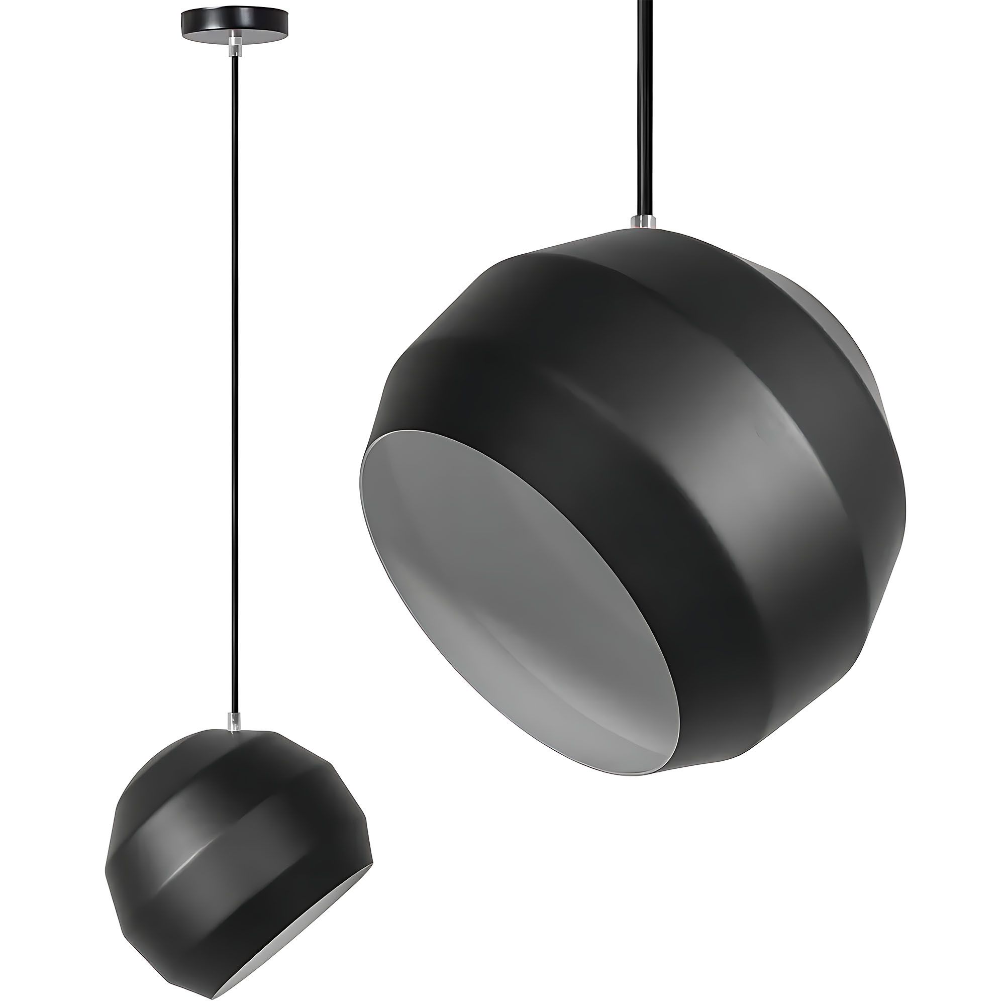 Toolight - Stropná lampa 1xE27 APP381-1CP, čierna, OSW-05013