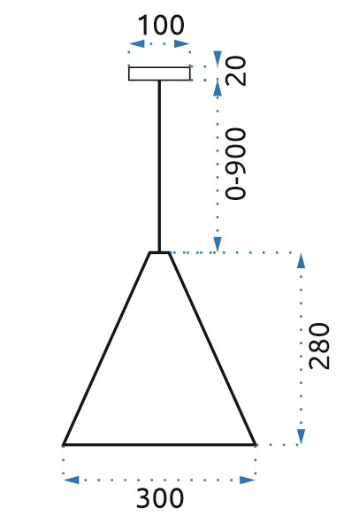 Toolight - Stropné svietidlo čierny diamant 1xE27 LH2065, čierna, OSW-00465