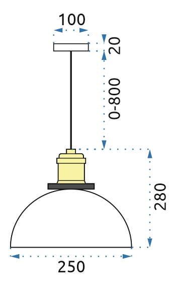 Toolight - Závesné sklenené stropné svietidlo Verto C, číre sklo, OSW-00138
