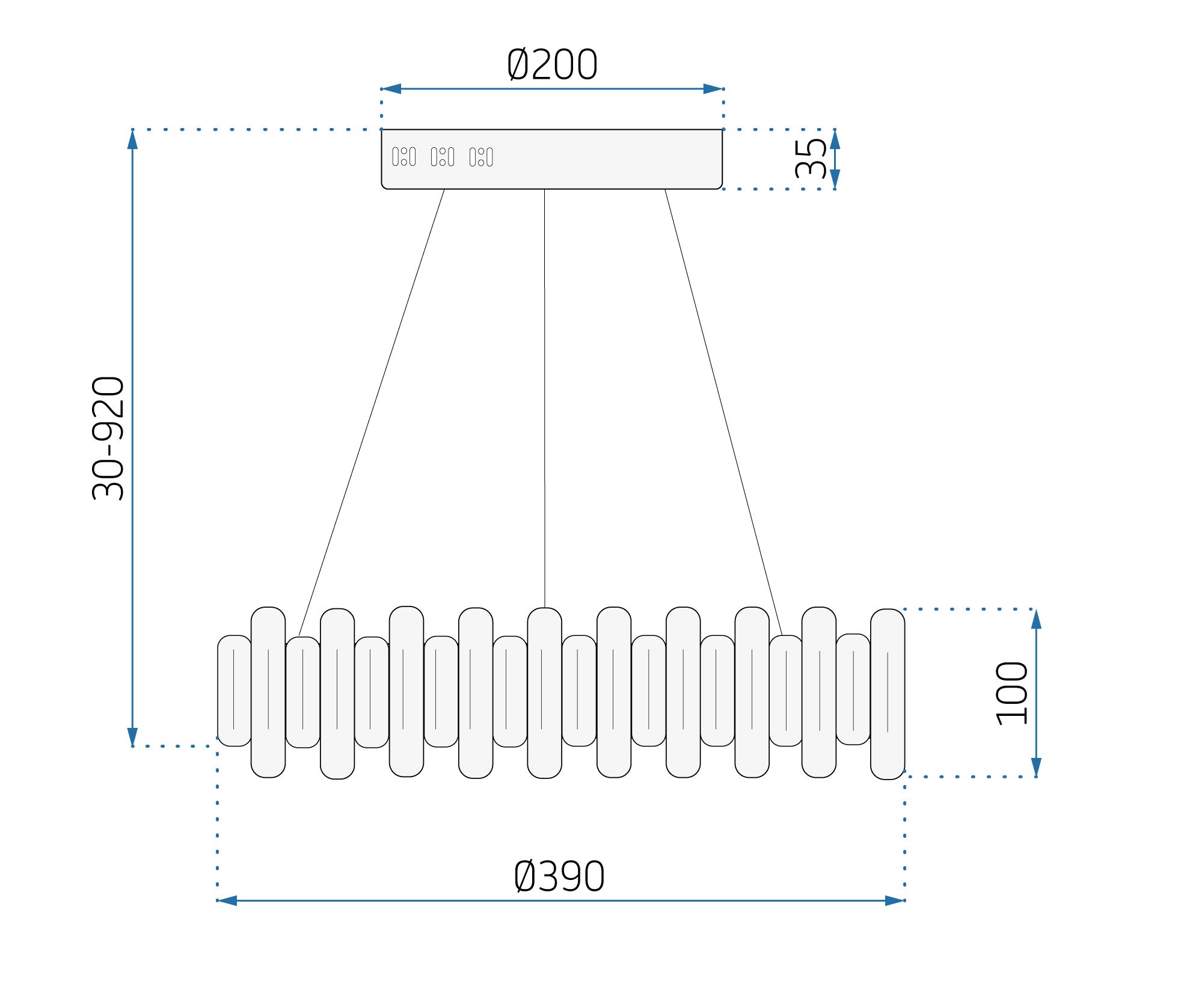 Toolight, LED závesné svietidlo s krištáľmi APP1041-CP + diaľkové ovládanie, chrómová, OSW-09472