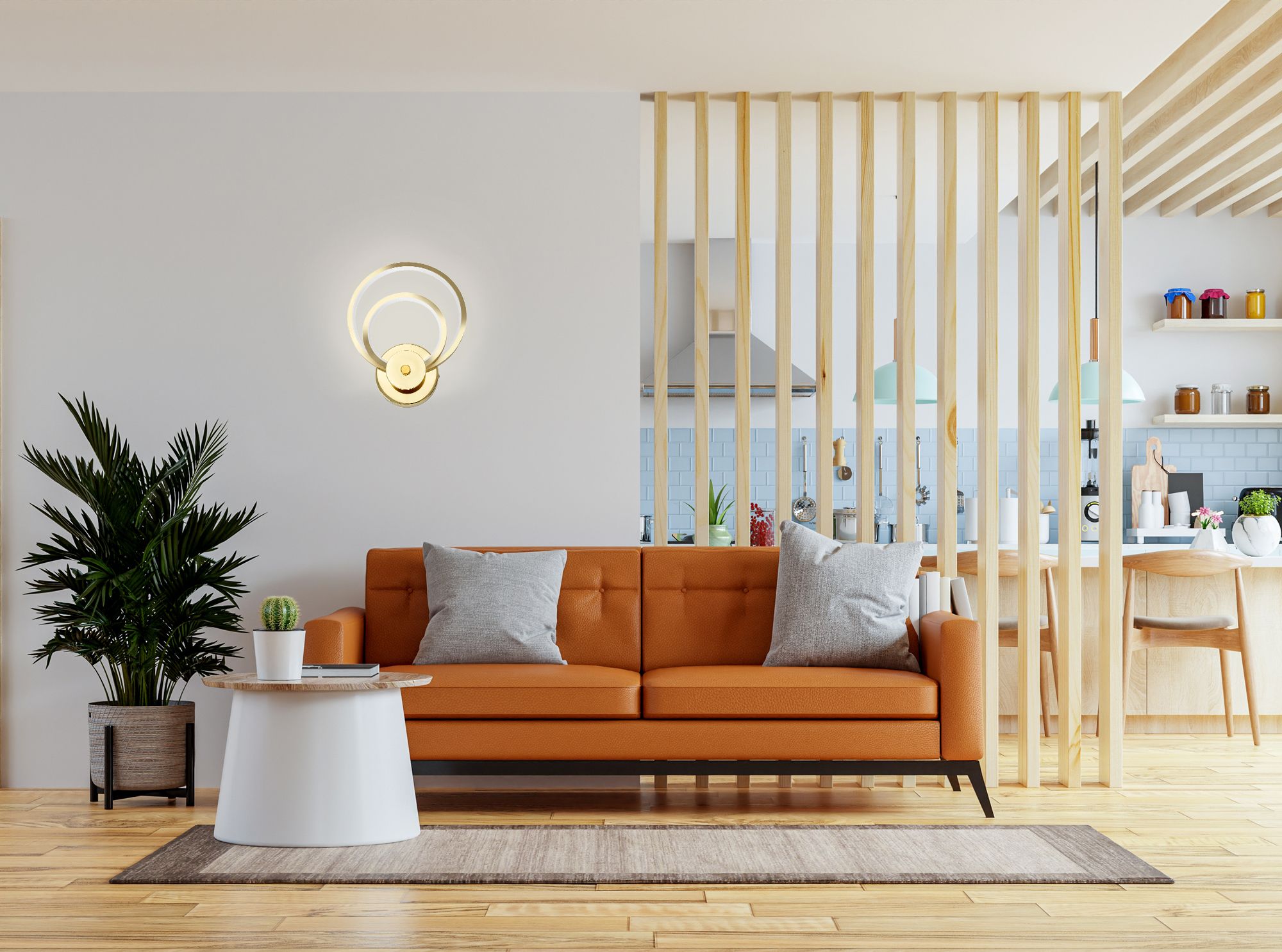 Toolight, LED nástenné svietidlo APP1043-W, zlatá, OSW-06116