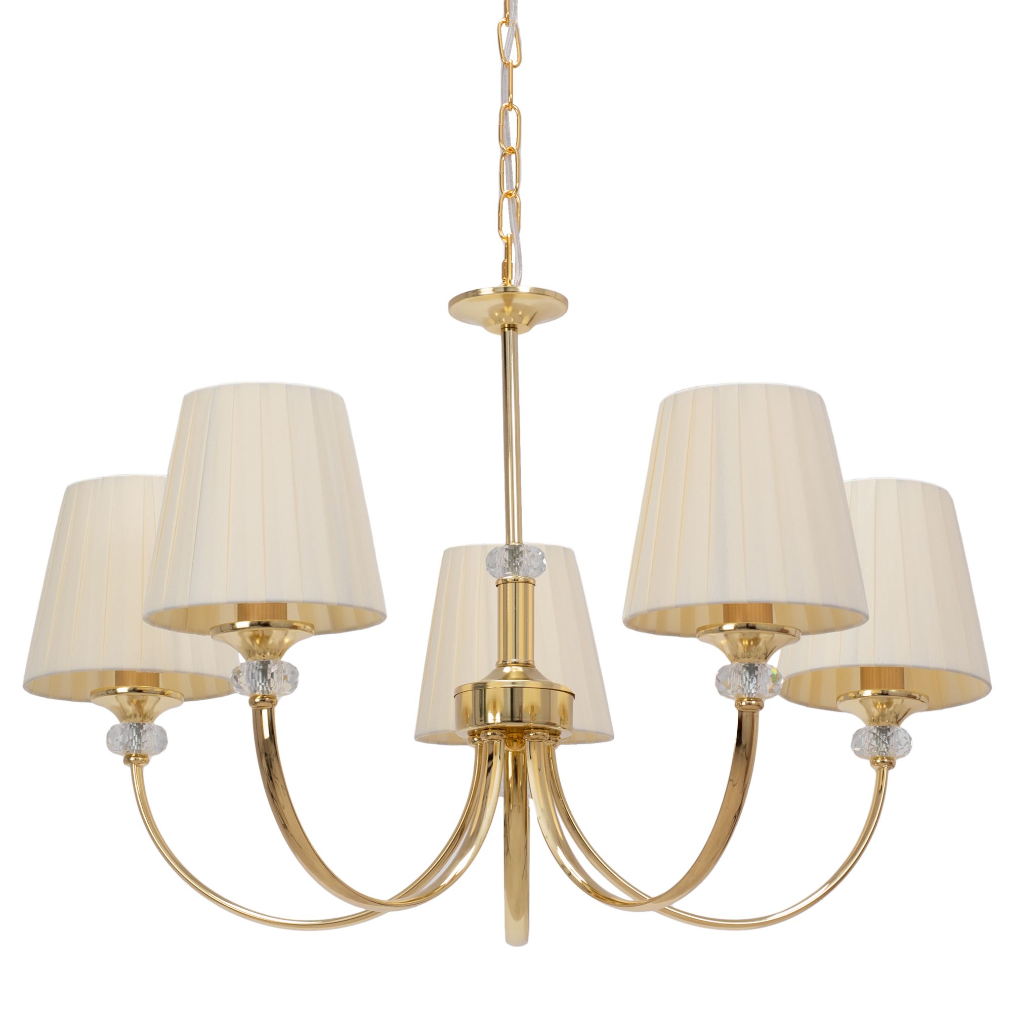 Toolight, stropná lampa 5xE14 APP1014-5CP, béžová, OSW-05557