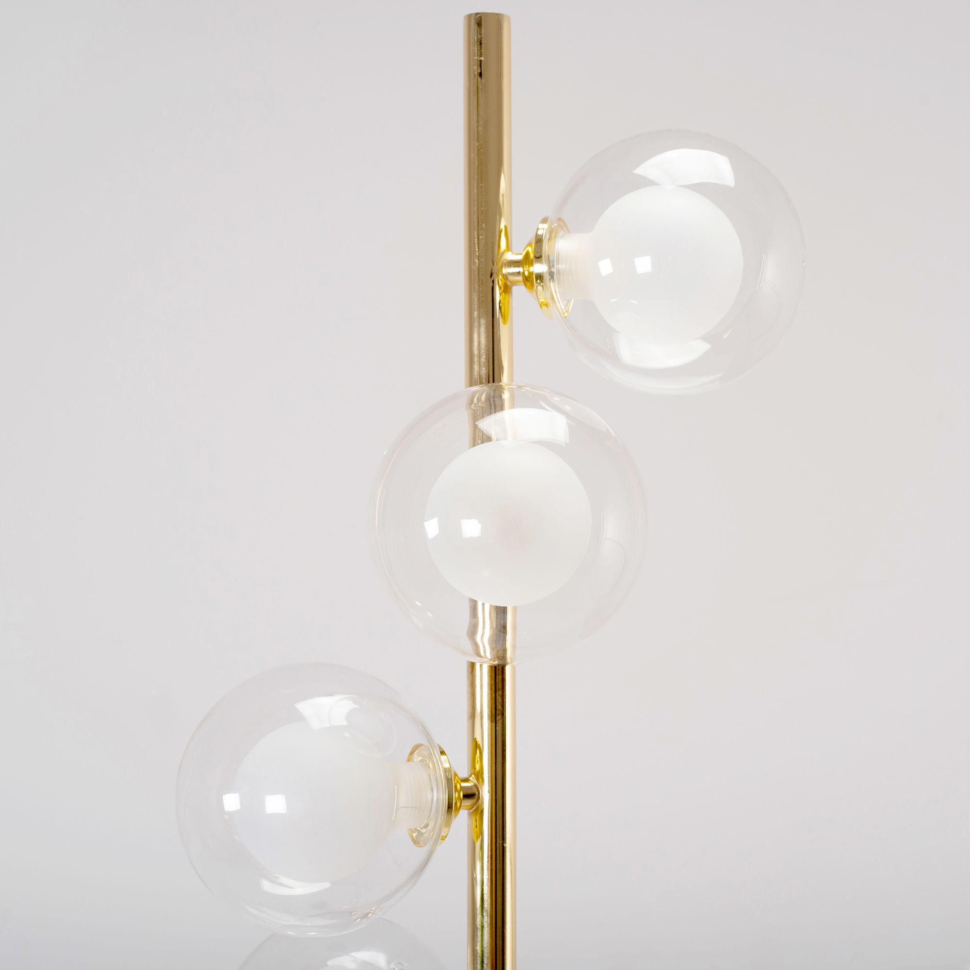 Toolight, podlahová lampa 6xG9 APP917-6F, zlatá-čierna, OSW-03206