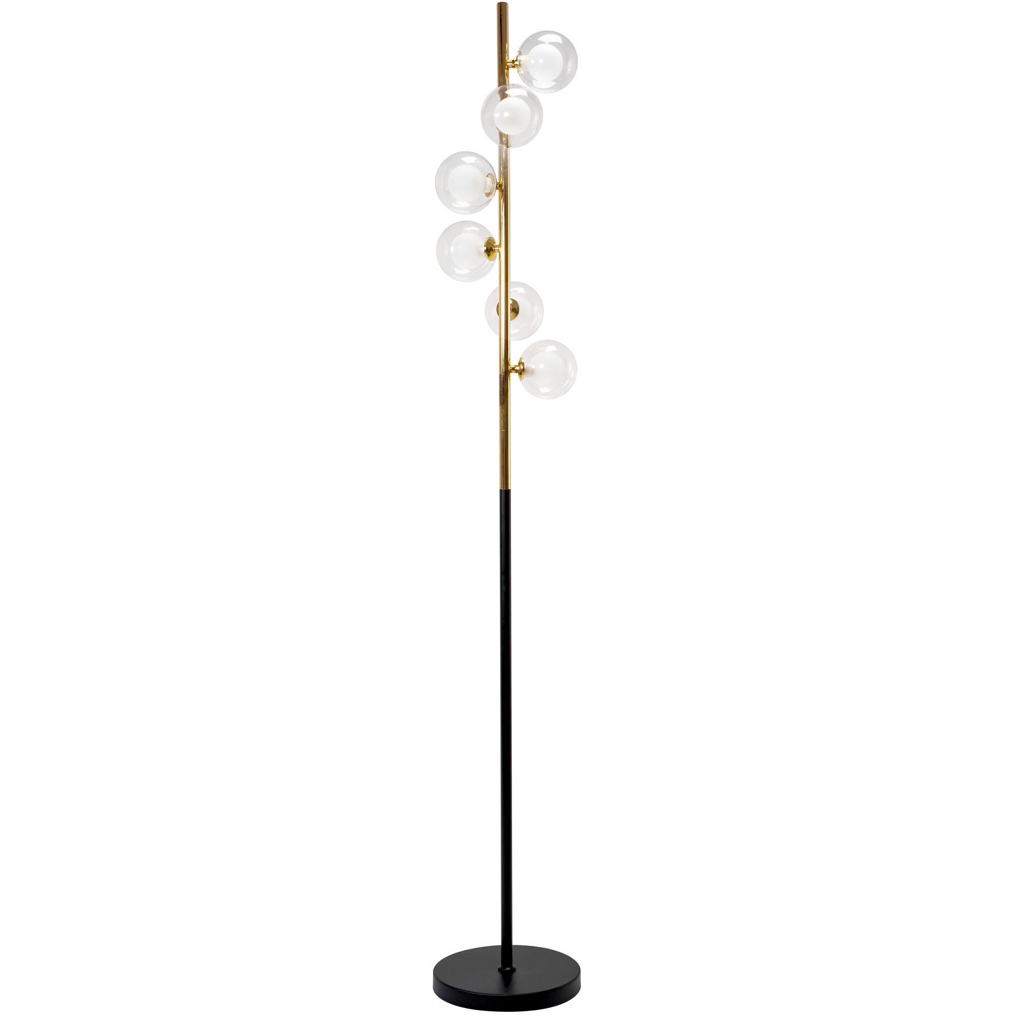 Toolight, podlahová lampa 6xG9 APP917-6F, zlatá-čierna, OSW-03206