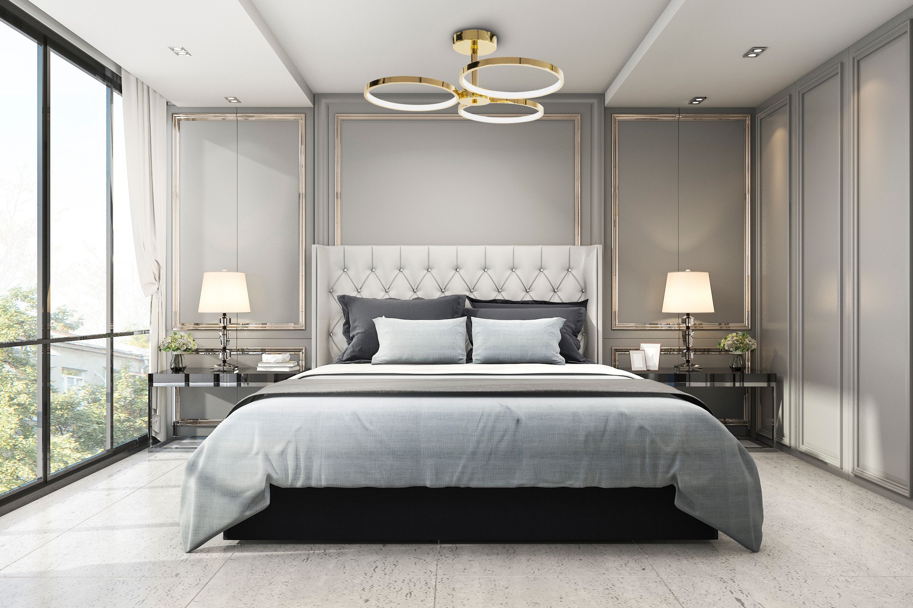 Toolight, LED stropné svietidlo + diaľkové ovládanie APP993-C, zlatá, OSW-08149