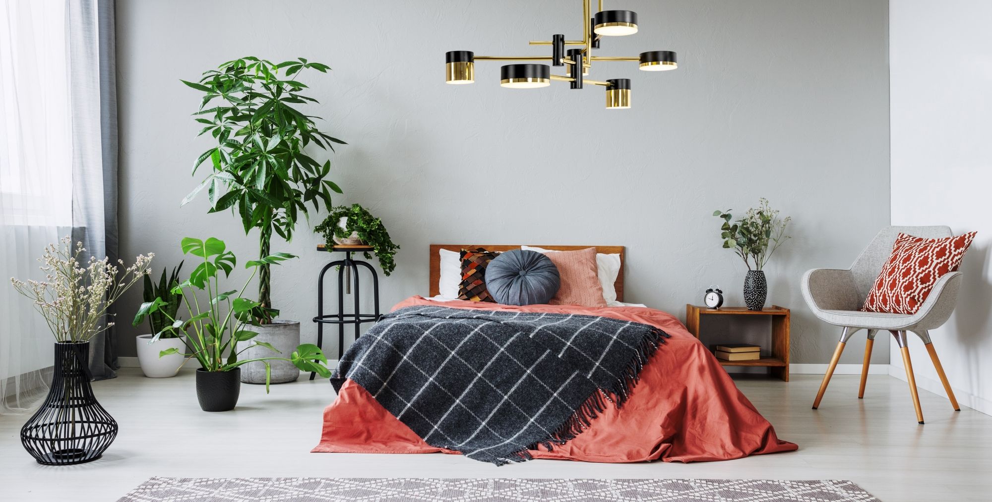 Toolight, LED stropné svietidlo APP1002-6C, zlatá-čierna, OSW-06151