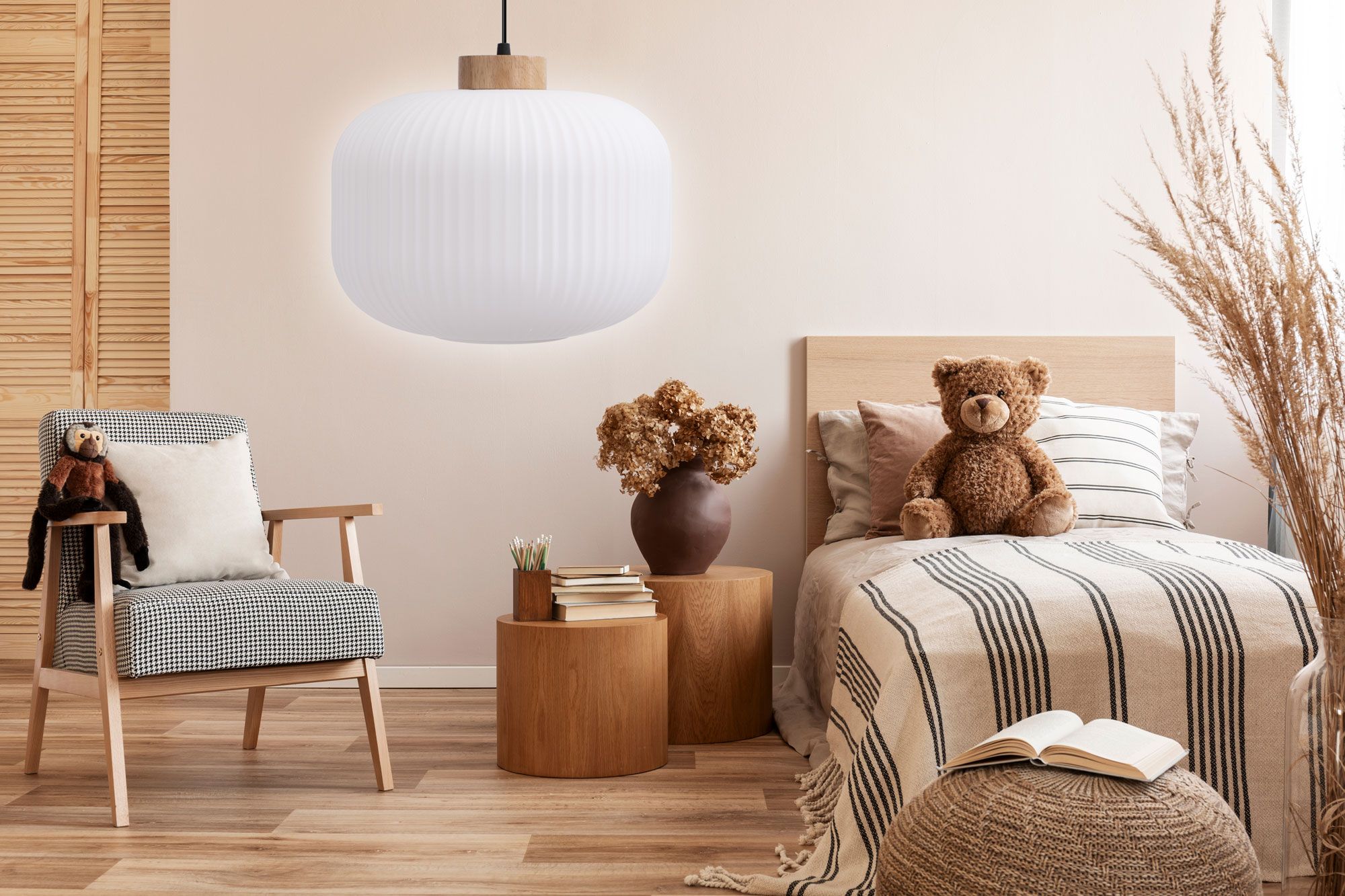 Toolight, stropné svietidlo zo skla 1xE27, biela, OSW-04412