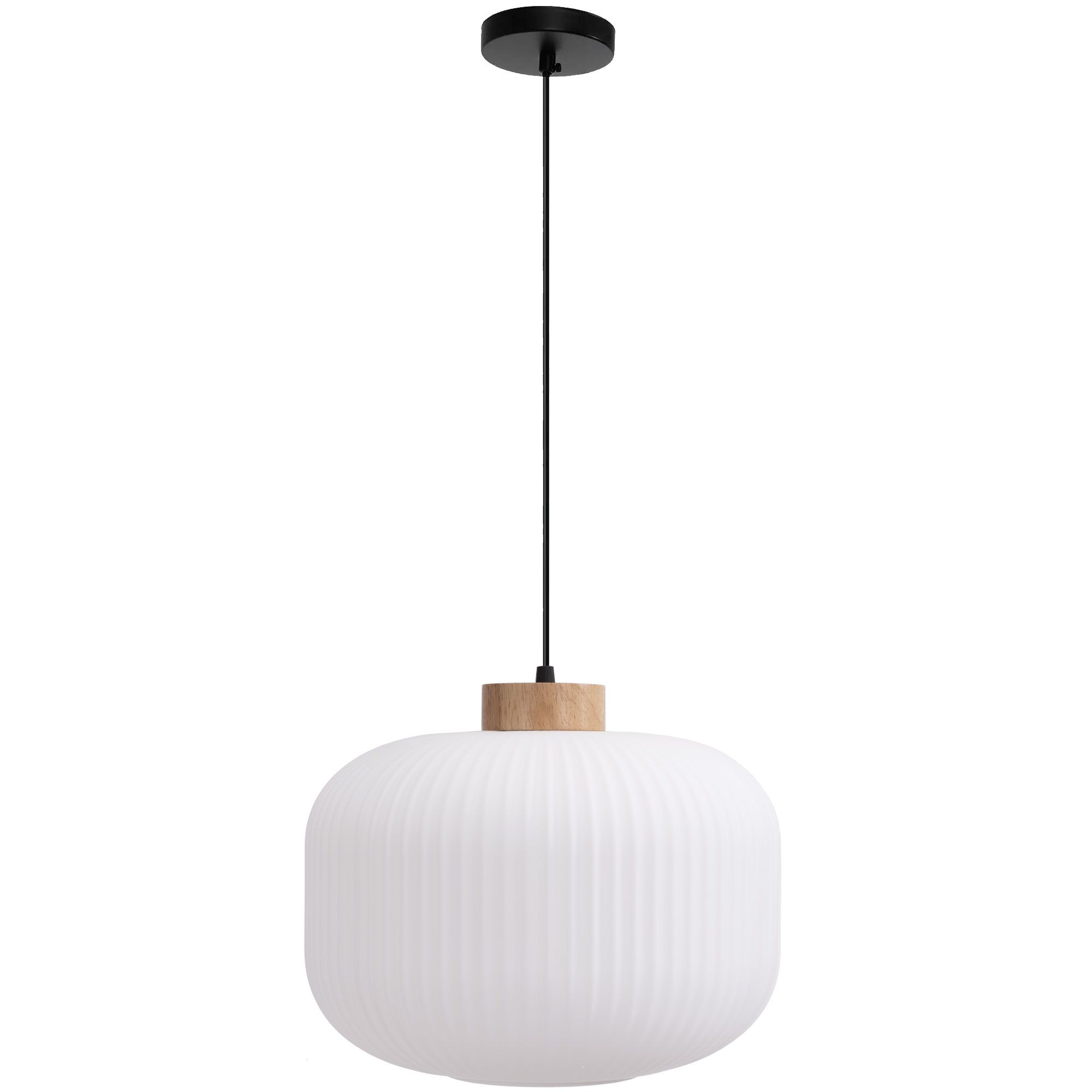 Toolight, stropné svietidlo zo skla 1xE27, biela, OSW-04412