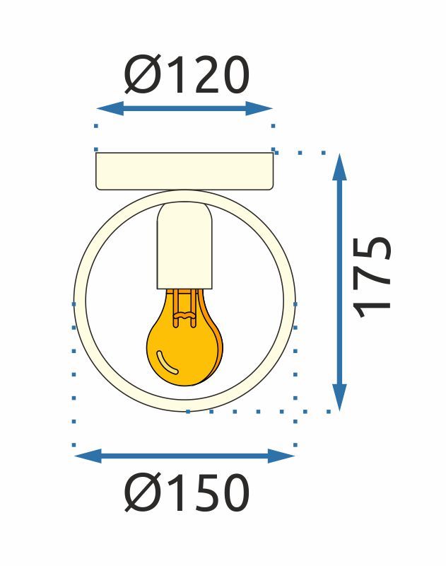 Toolight, nástenné svietidlo 1xE27 APP990-1W, zlatá, OSW-05541